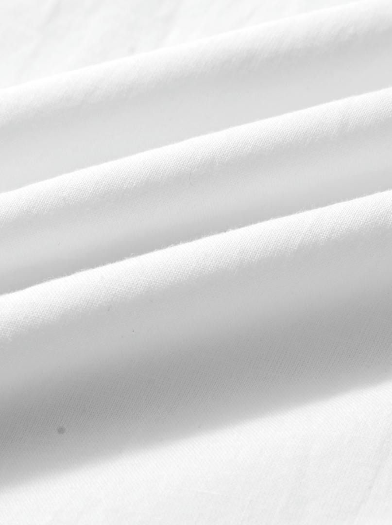 White Skirt with Leather Waistband