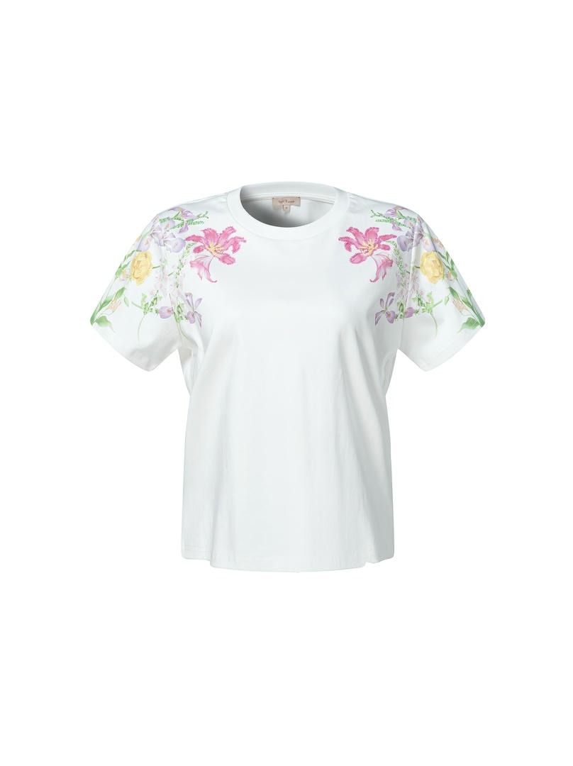 trendy floral print top