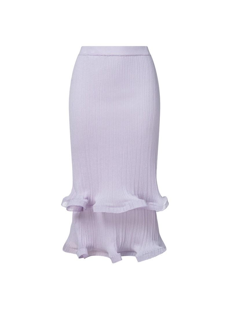 double layer ruffles skirt