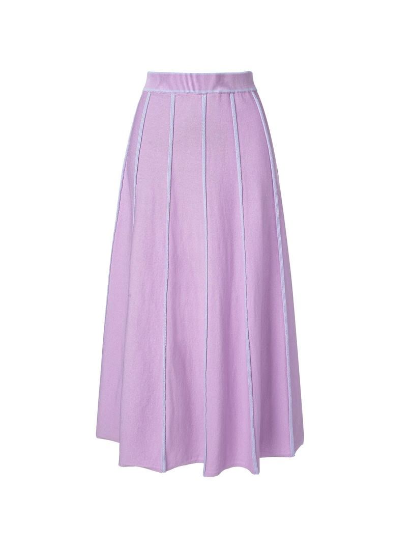 A-line pleat details skirt