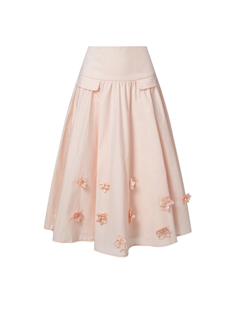 Floral classic cotton skirt