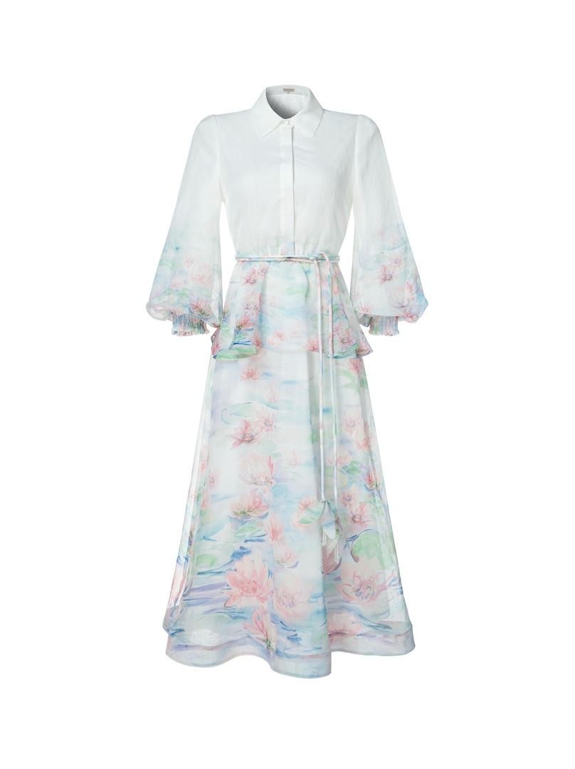 Balloon sleeves dress
