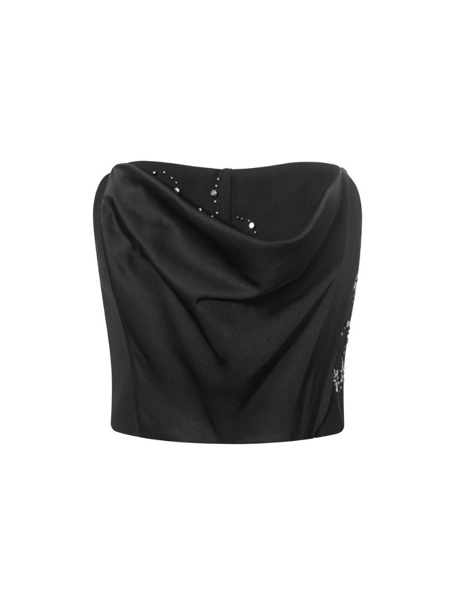 Sleeveless embellished top