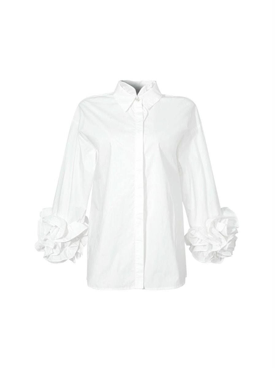 Ruffle sleeves shirt