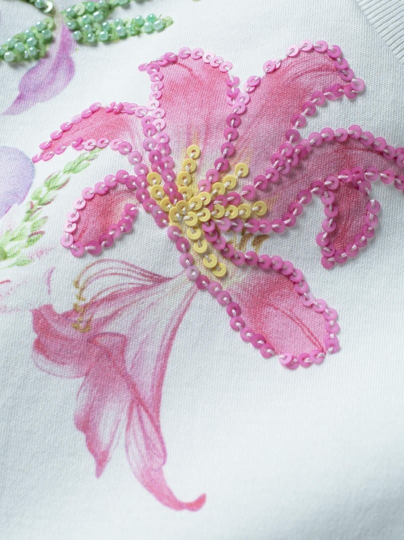 trendy floral print top