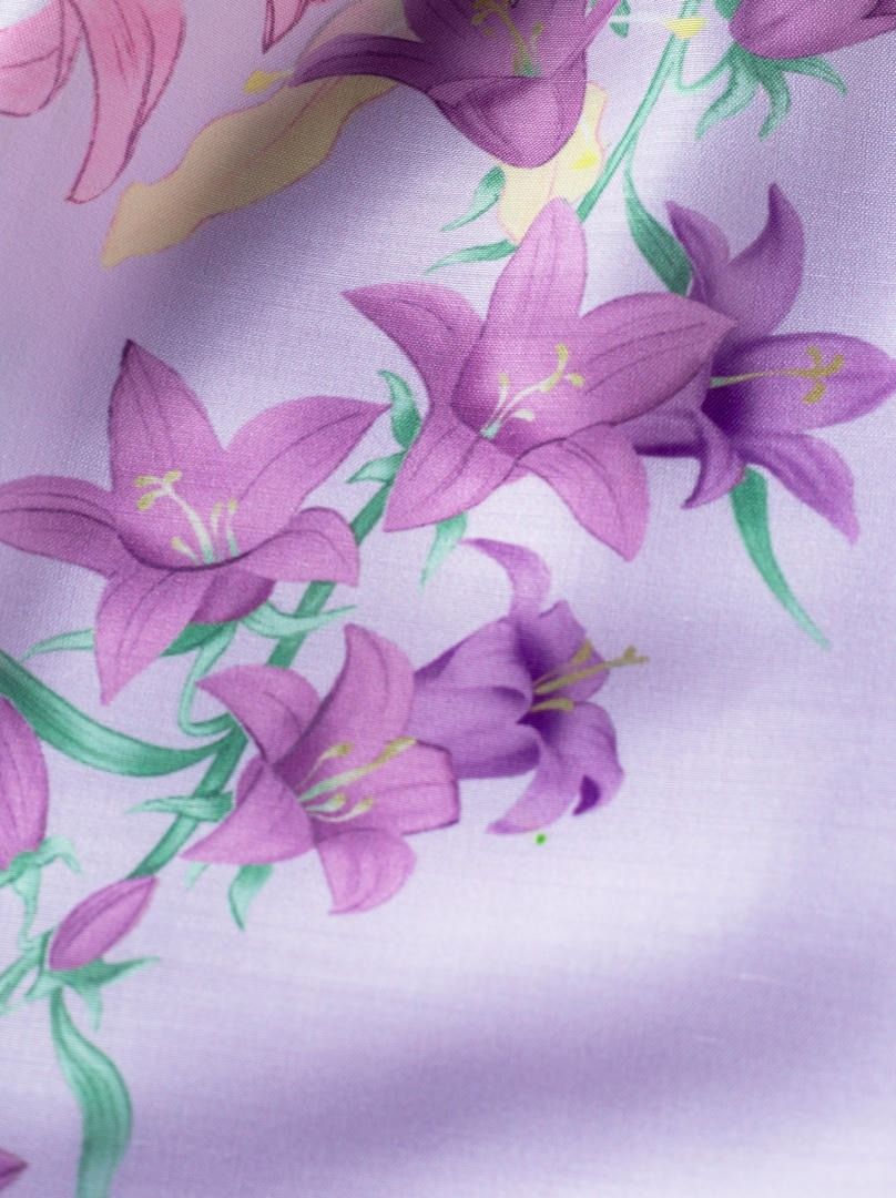A-line floral skirt