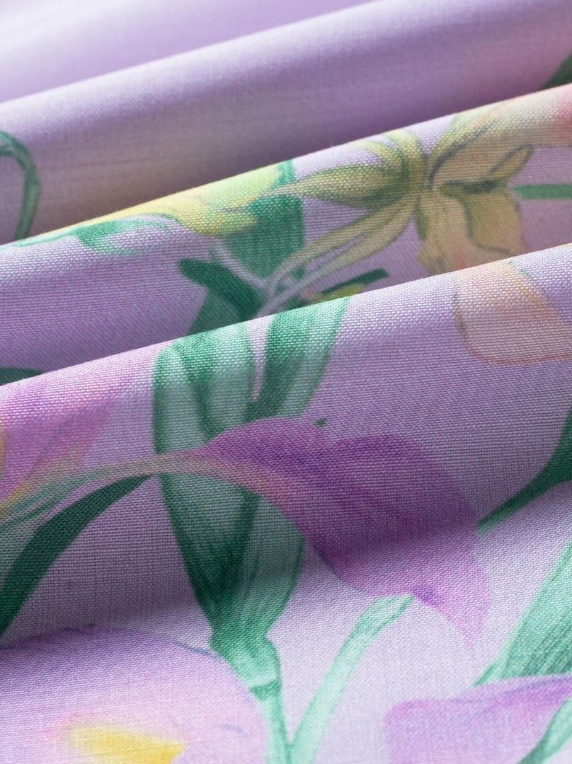 A-line floral skirt