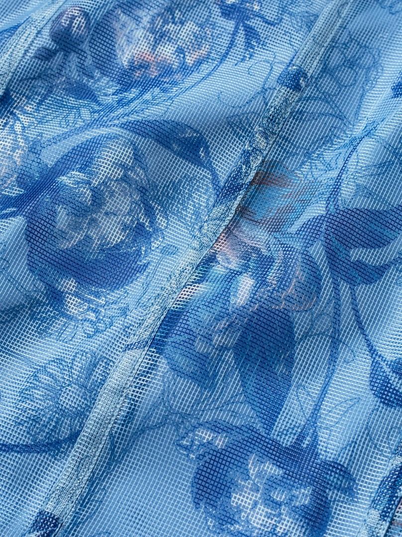 mix print peplum skirt