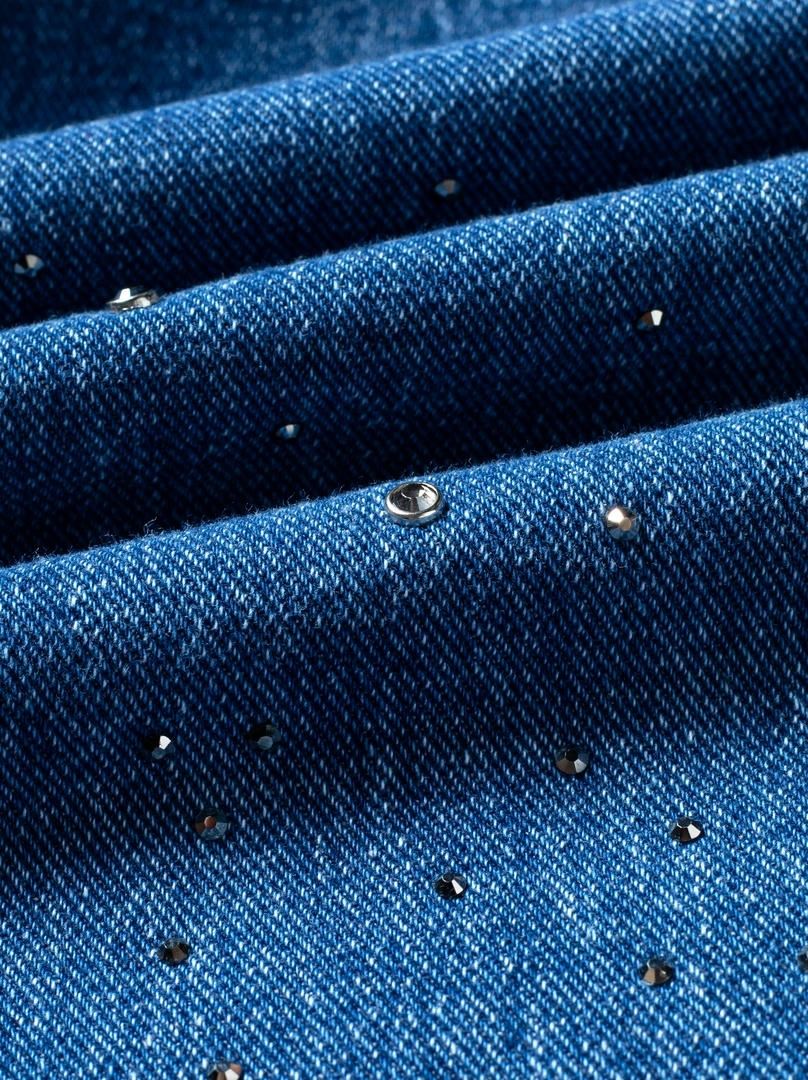 high-waist denim pants