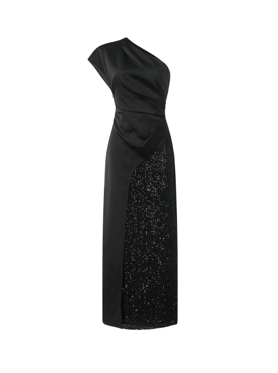 contrasting sequin dress