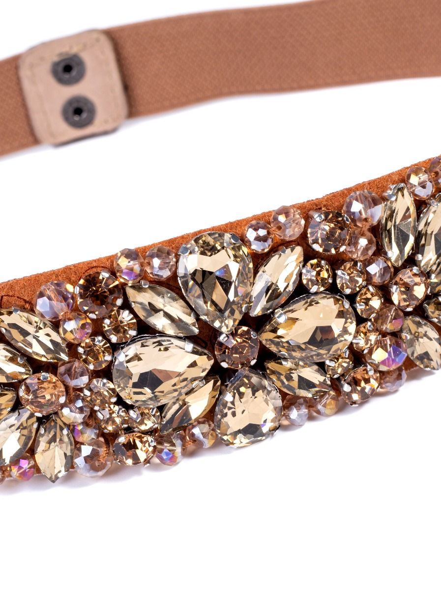 Rhinestones embellishments belt