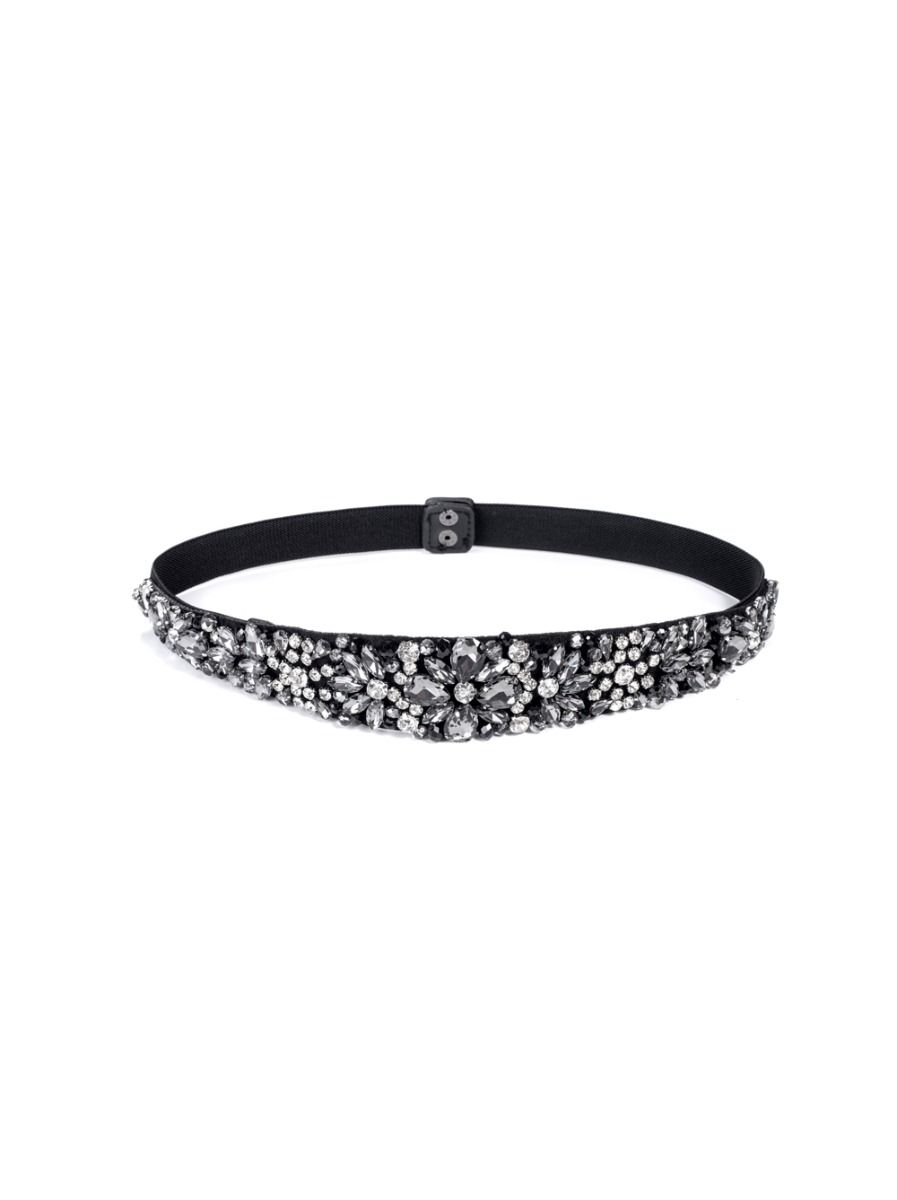 Crystal-embellished  belt
