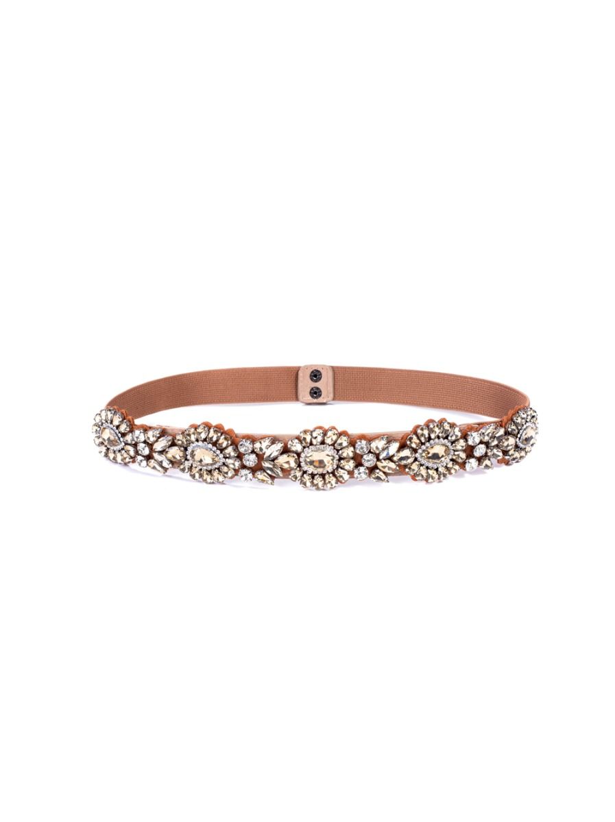 Crystal embellishment belt