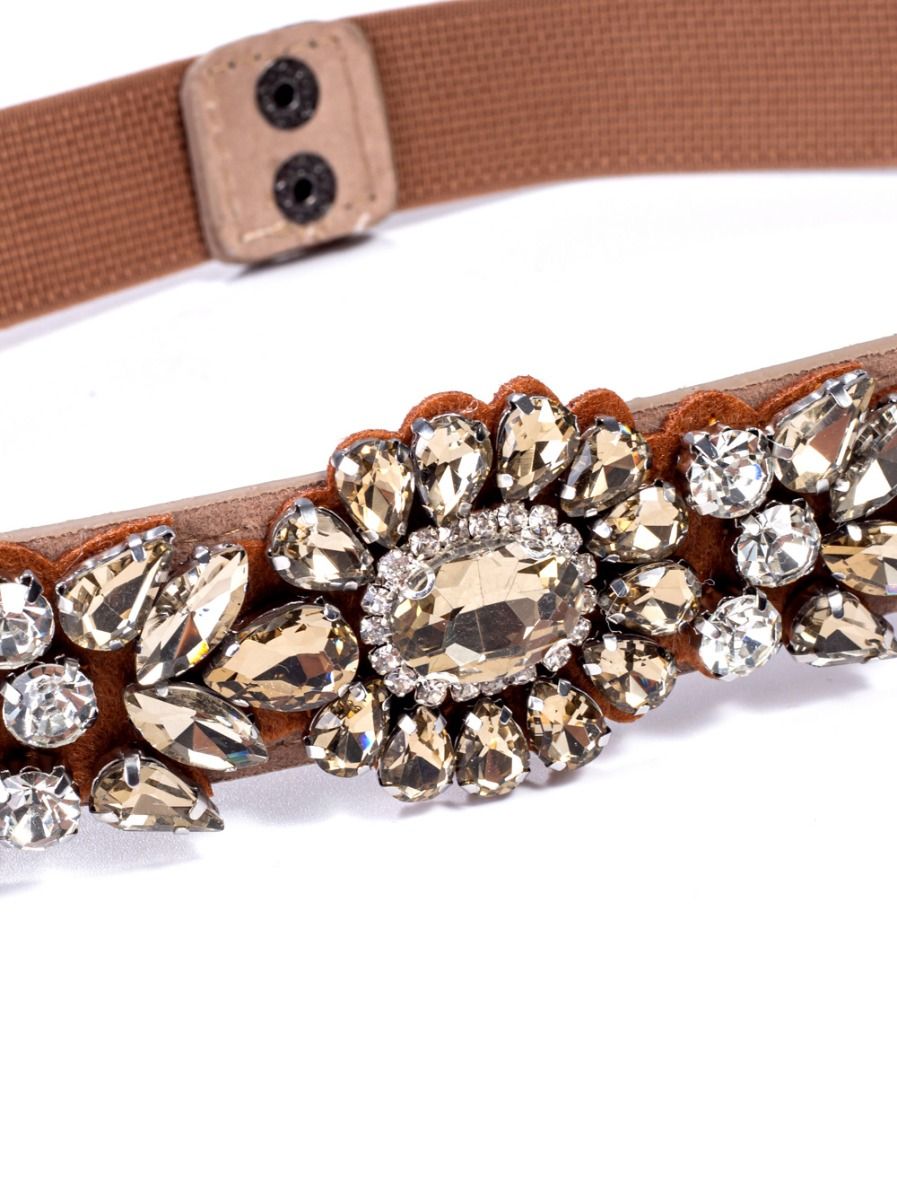Crystal embellishment belt