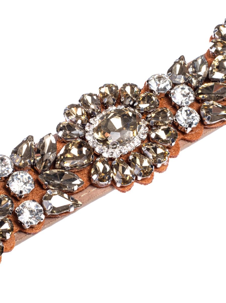 Crystal embellishment belt