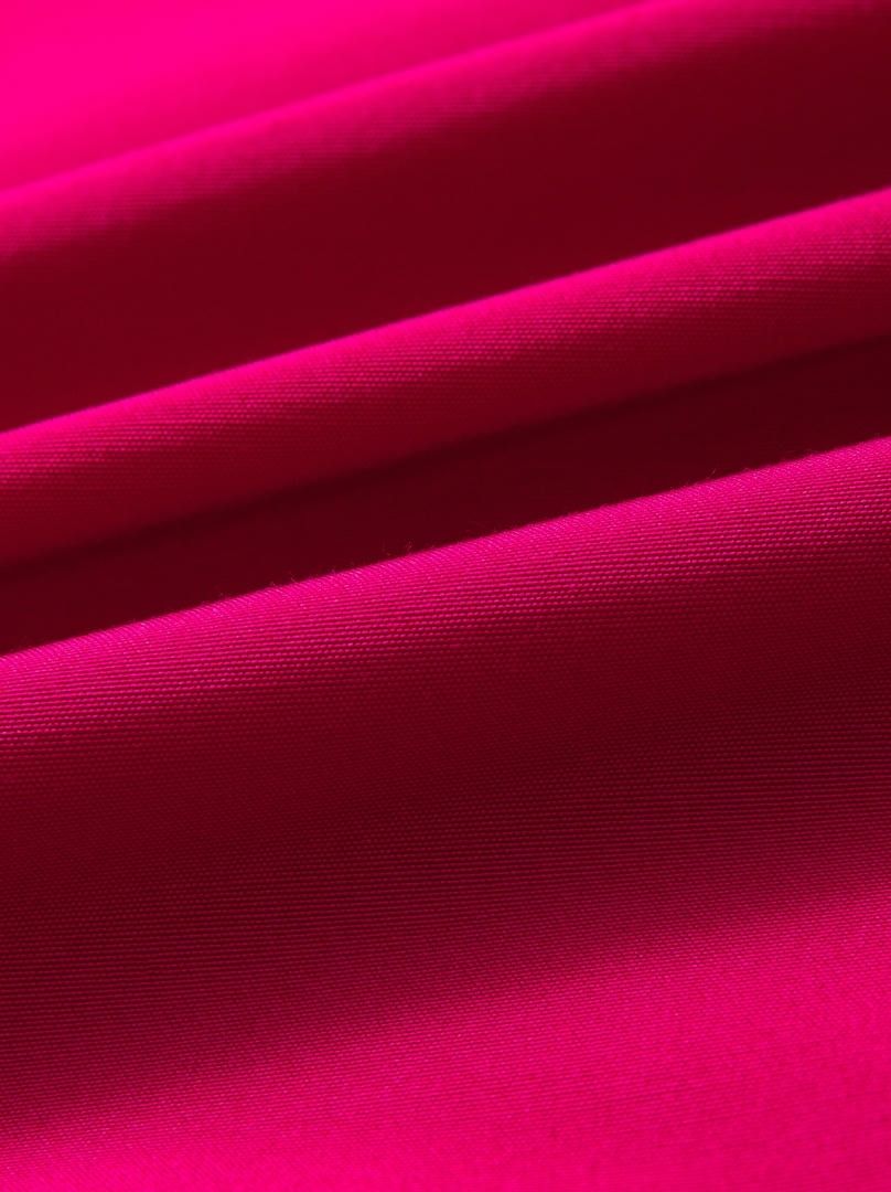 Fuchsia Dress with High Collar