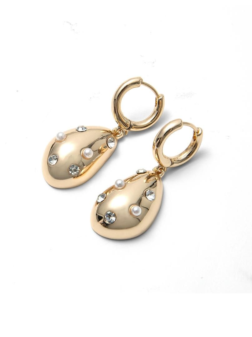 Dotted Drop Shine Earrings