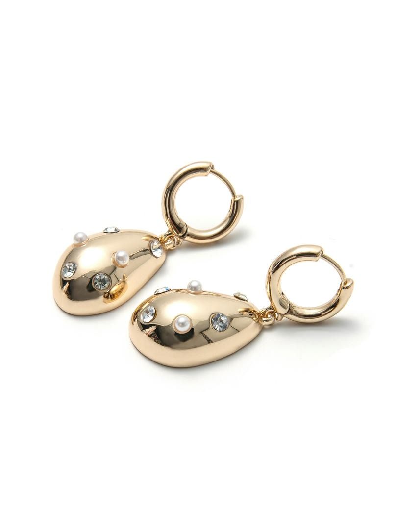 Dotted Drop Shine Earrings