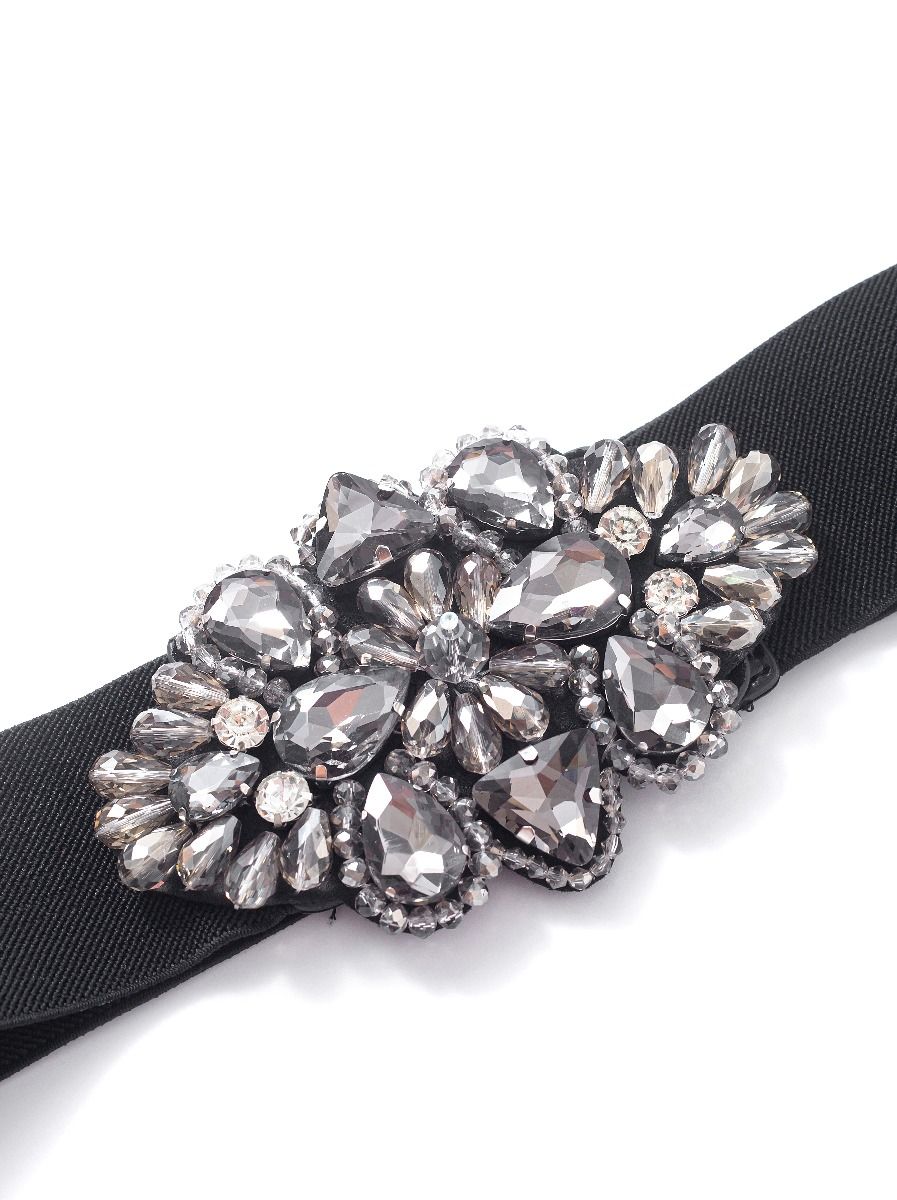 Crystal embellished belt 