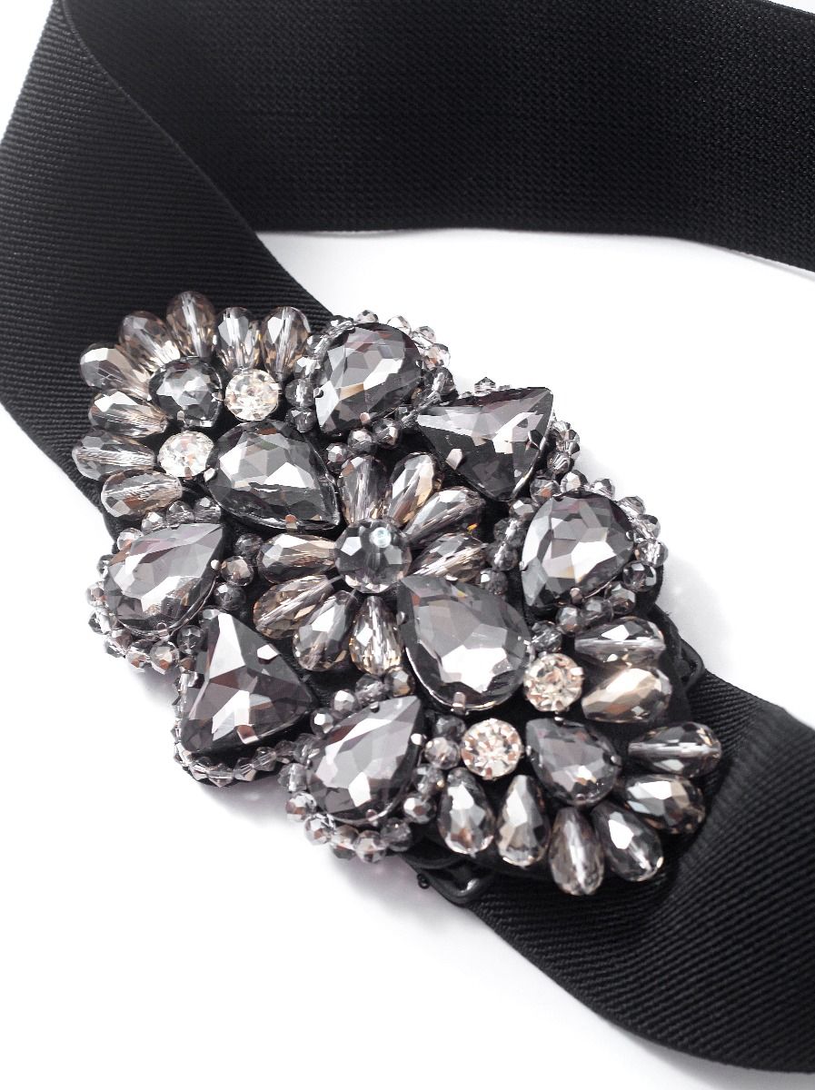 Crystal embellished belt 