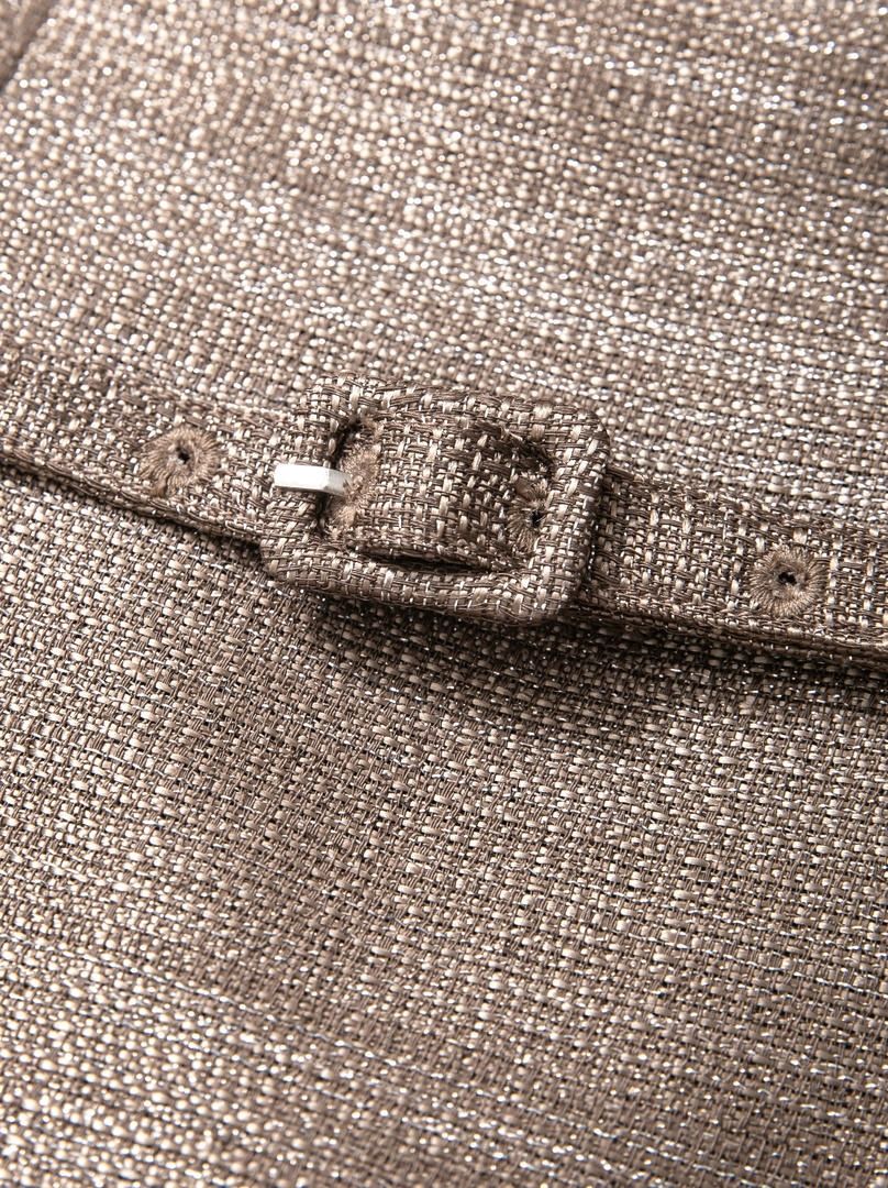 Gold Jacquard Dress