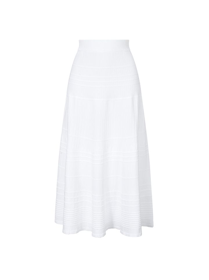 Pleated Knitted Skirt