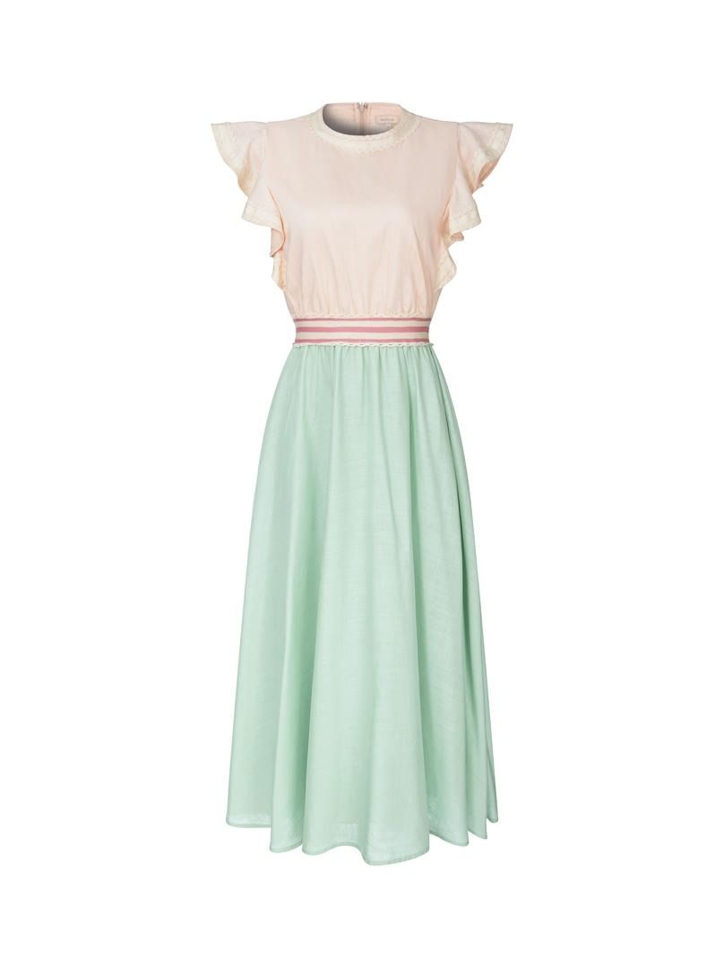 Two Tone Linen Dress