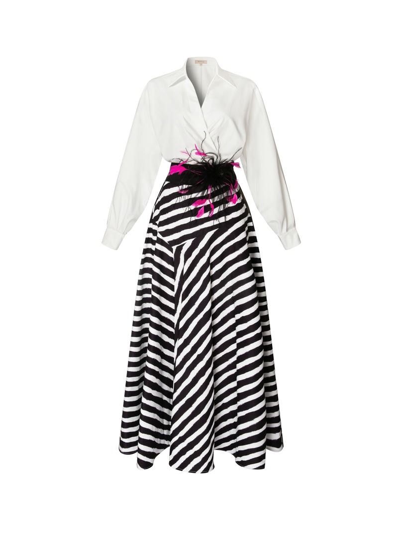 PRINTED LONG SHIRT DRESS