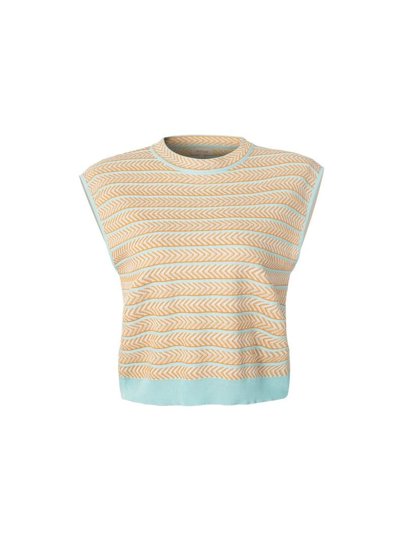 Stripped knitted top
