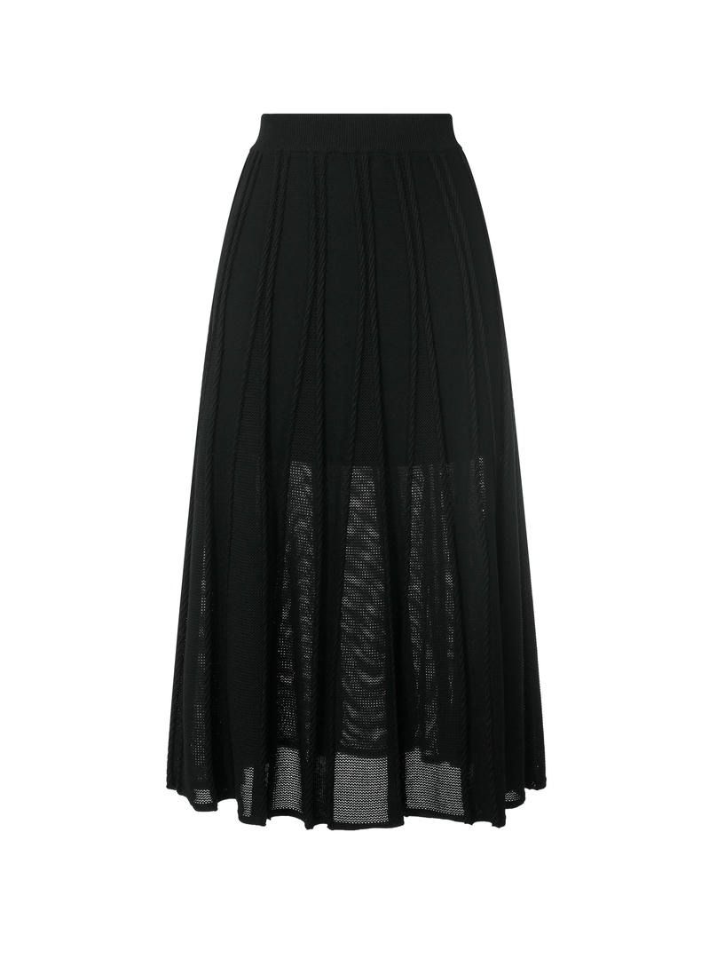 Textured Elegance Knit Skirt