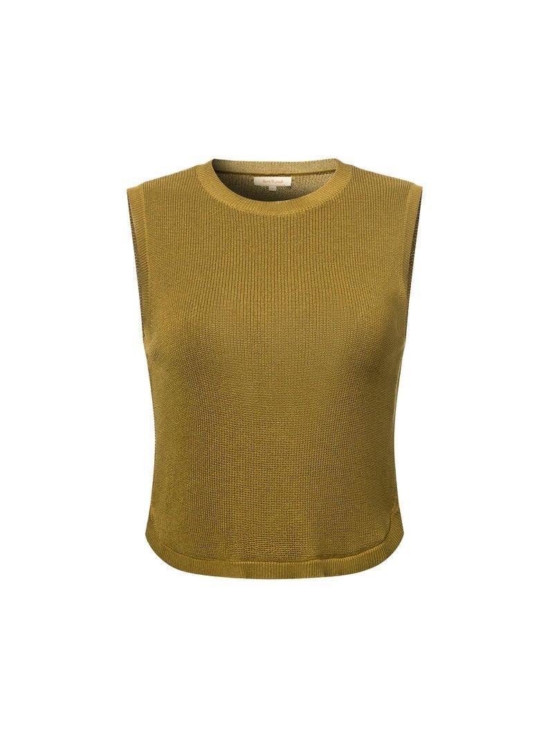 Round Hem Knit Top