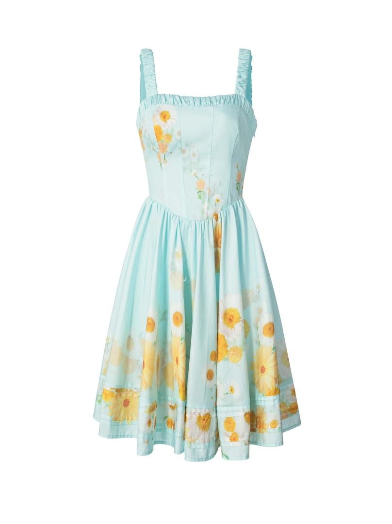 delicate lacing detail dress