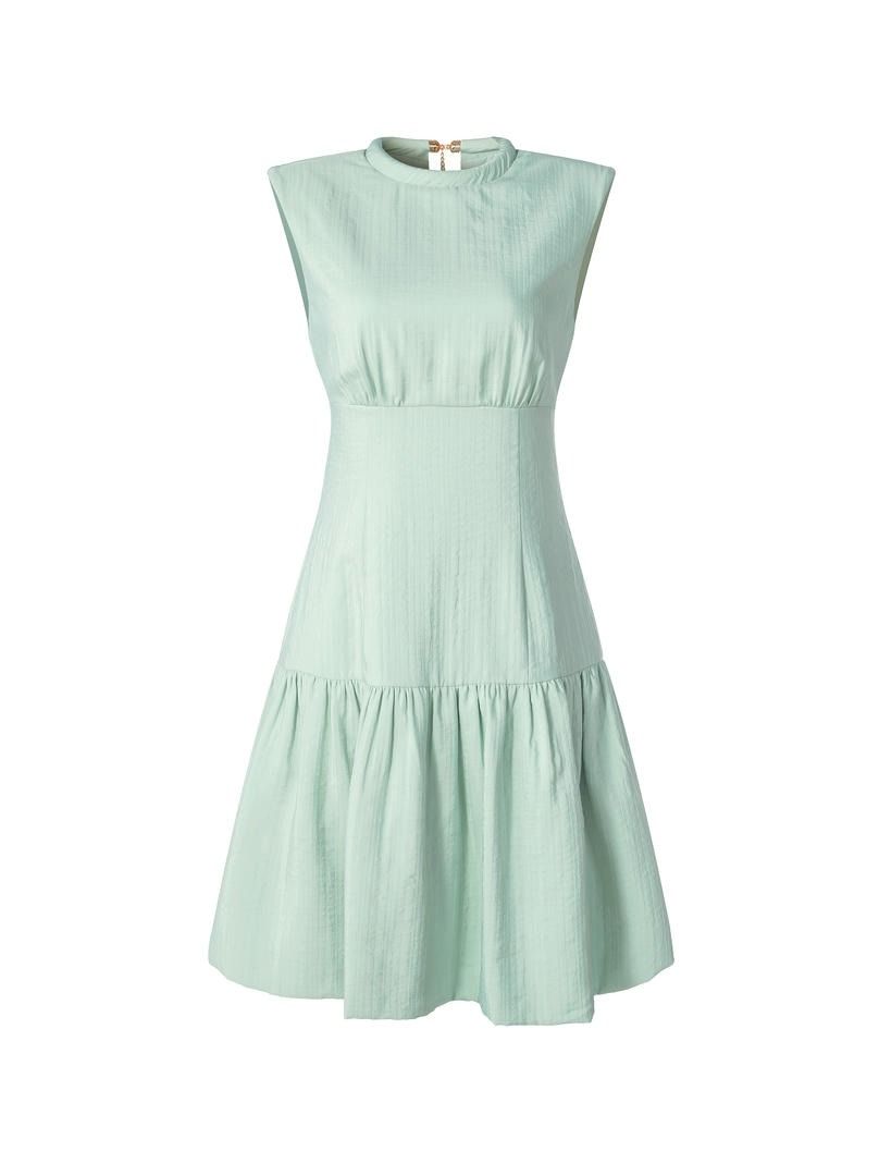 Ruffle Charm Corset Midi Dress
