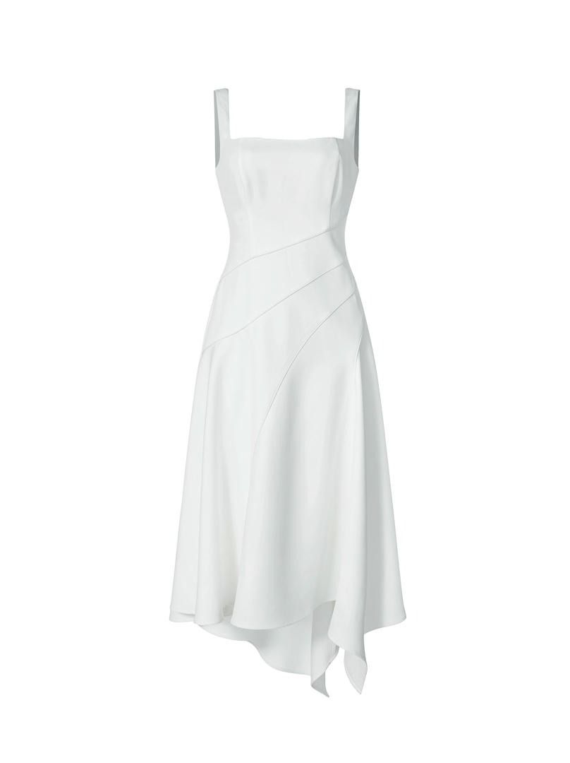 asymmetrical hem dress