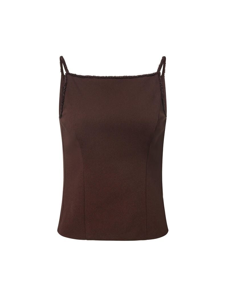 Beads straps Jersey Top