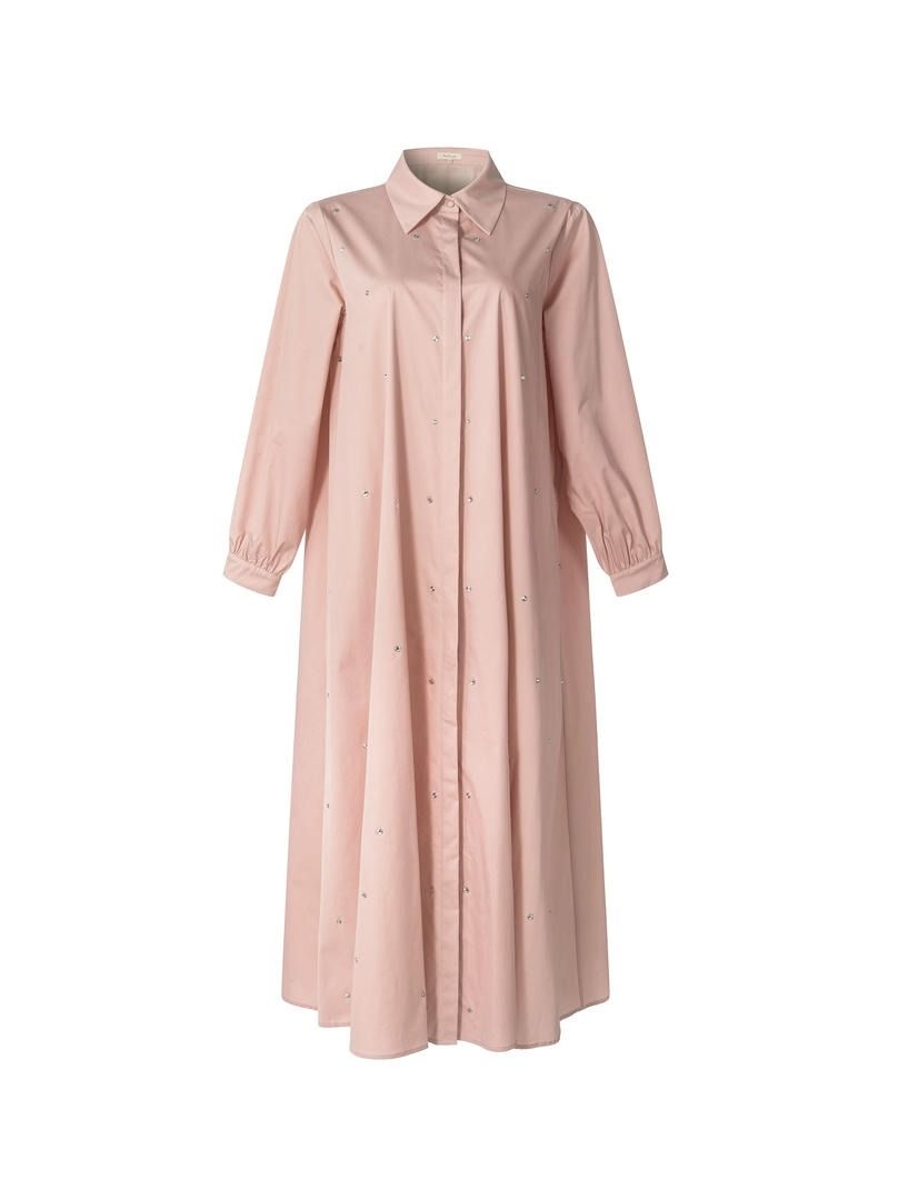 Stone-Embellished A-Line Kaftan