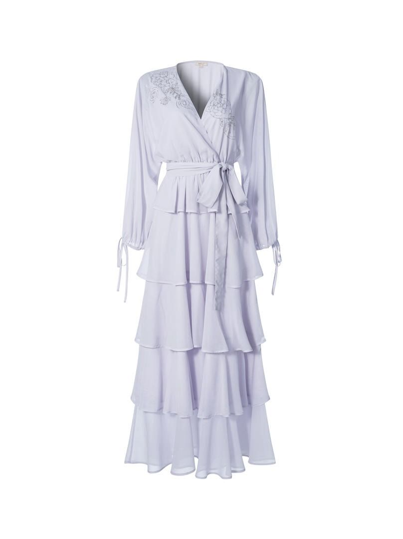 Tiered embellished dress