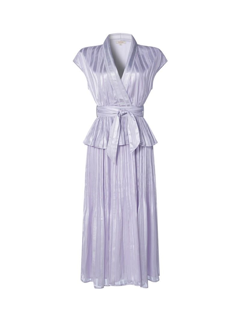 Pleated Tie-Waist Dress