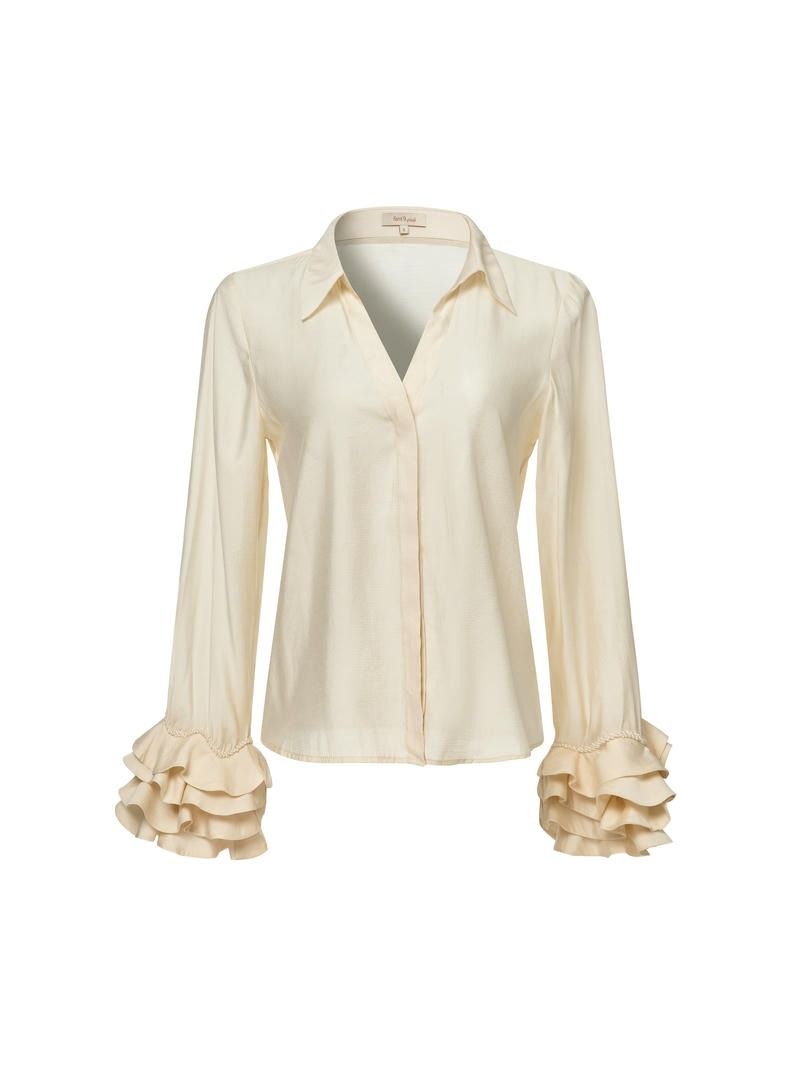 Statement ruffled Cuffs Blouse