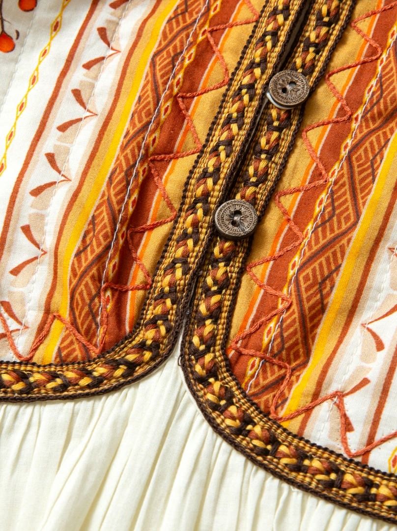 Quilted Print Dress