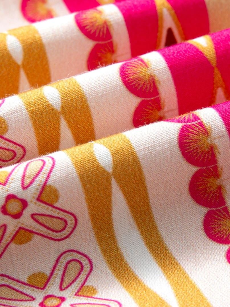 Printed Collar Dress