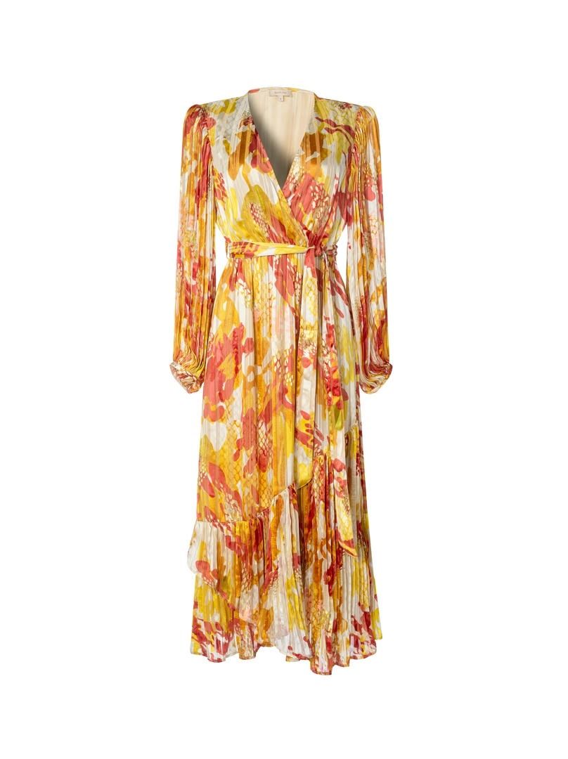 Golden inserts dress