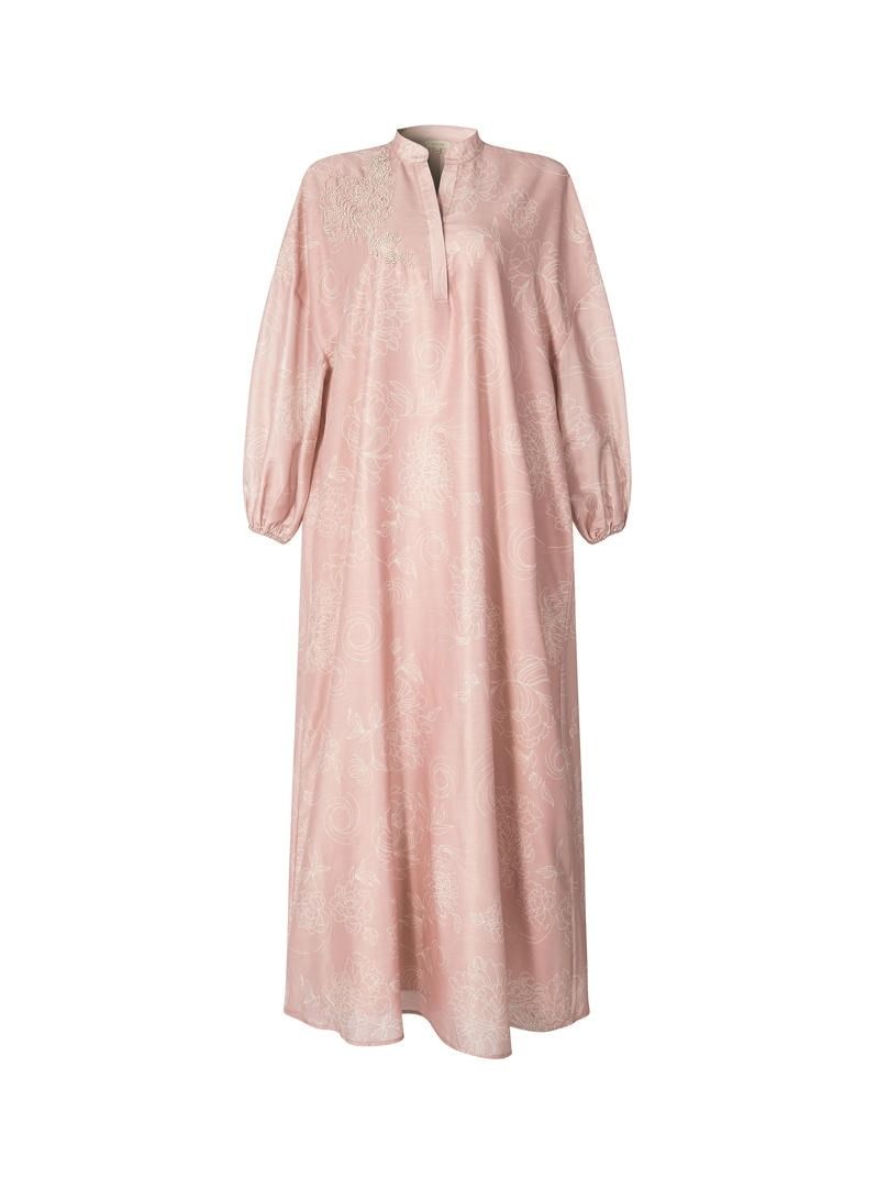Beaded Balloon-Sleeve Kaftan