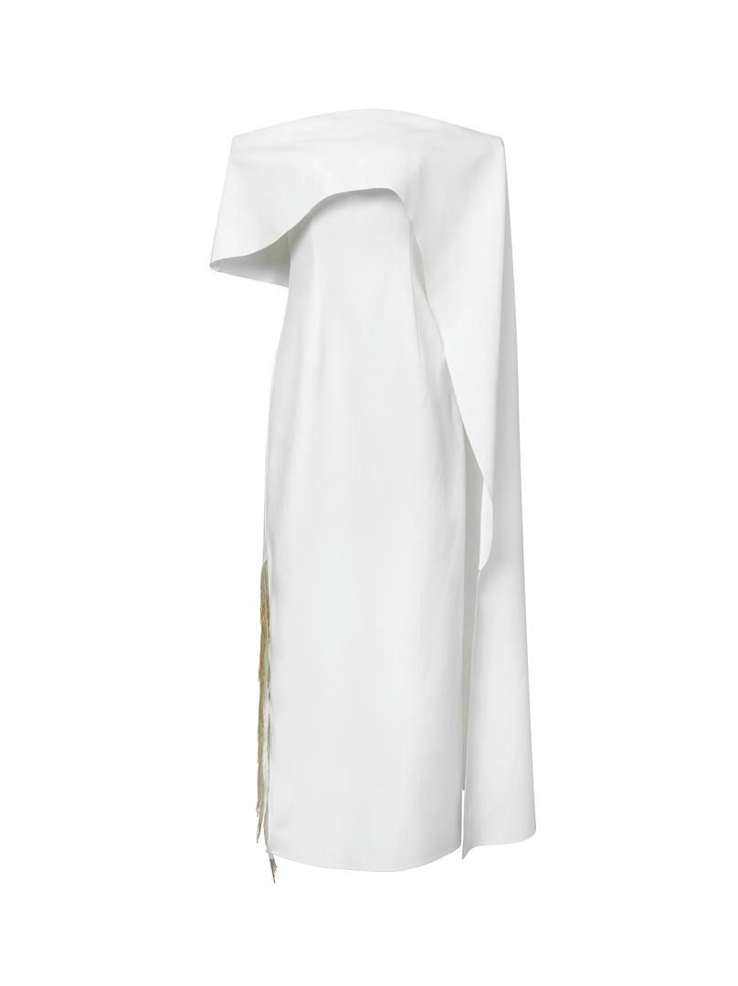 Embellished fringes detail dress