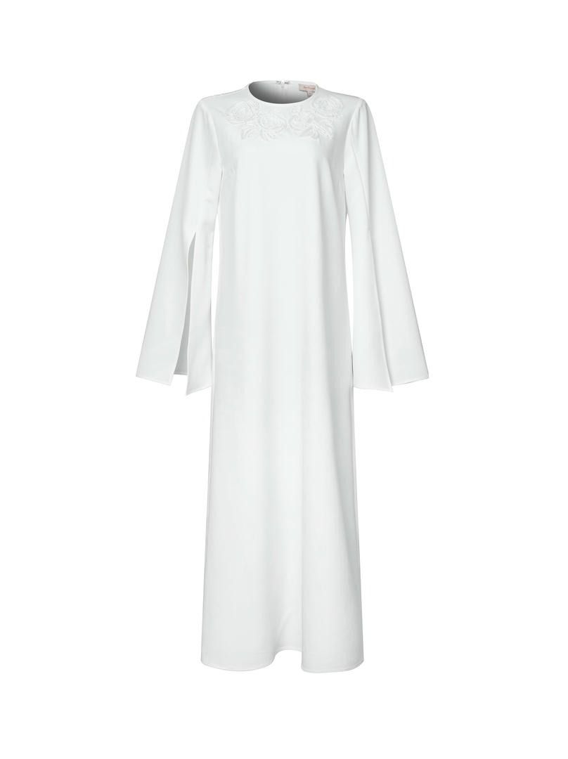 Embellished off-white Kaftan