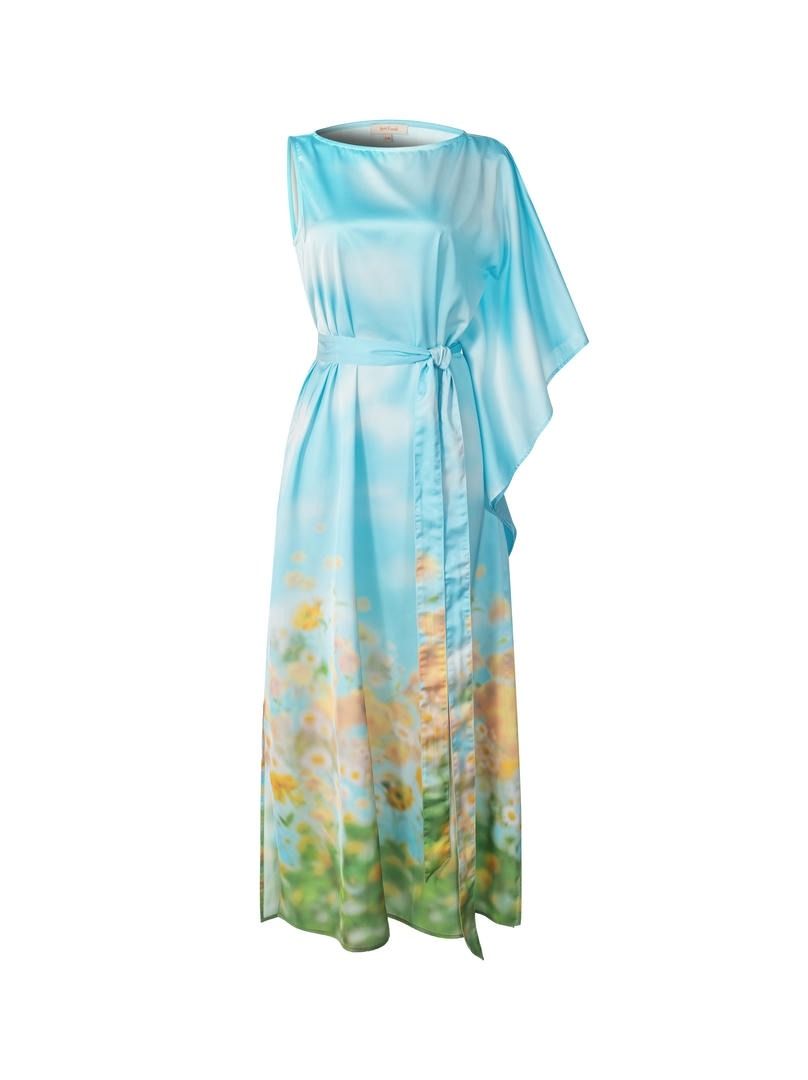 Asymmetrical Printed Dress