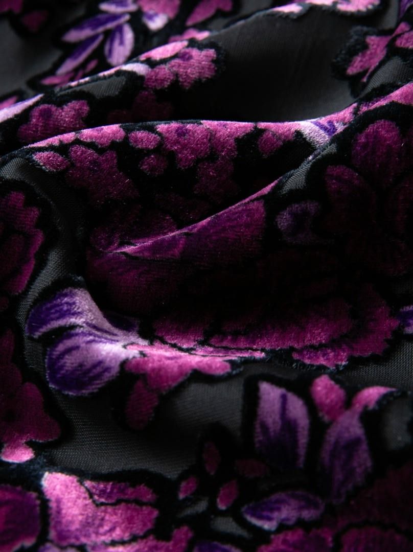 Printed Devore Kaftan