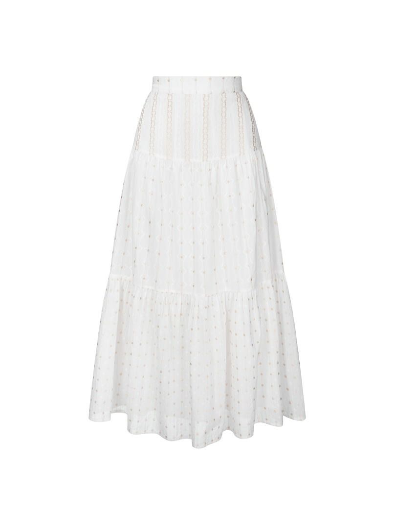 Tiered Cotton Skirt