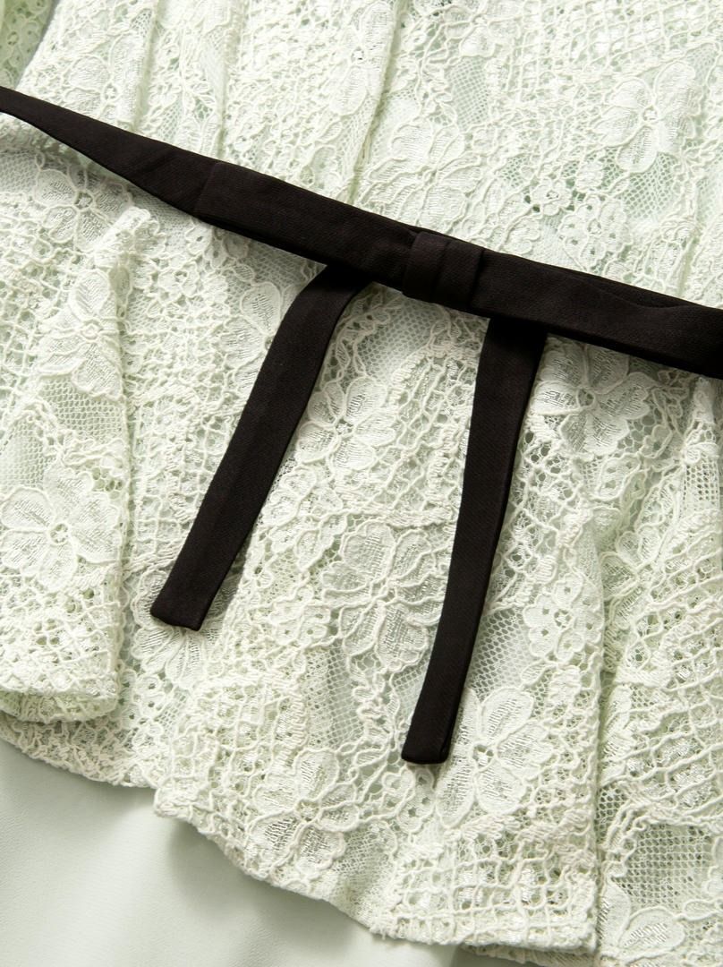 Lace Belt Dress