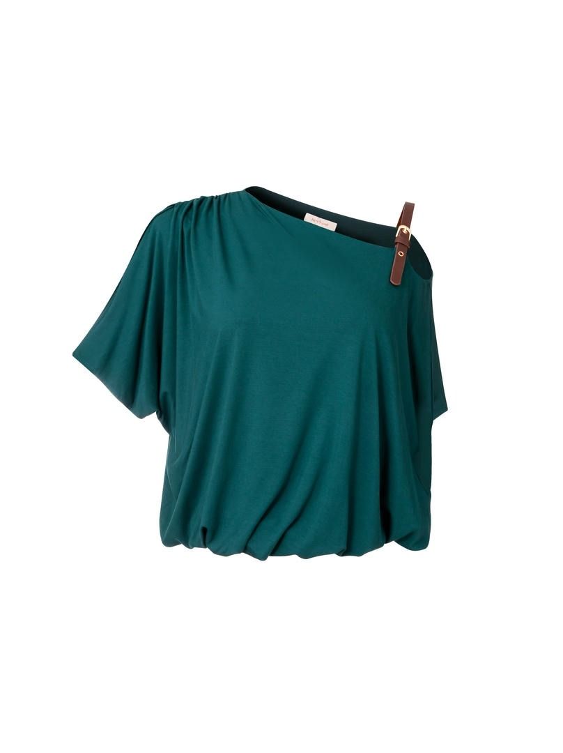 Draped Jersey Blouse